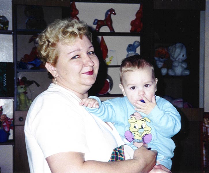 Laine and Caregiver in orphanage